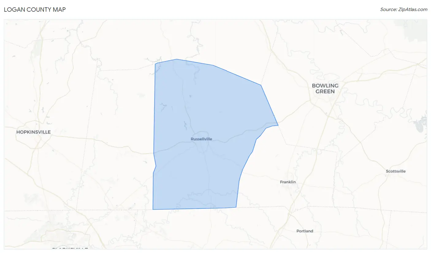 Logan County Map
