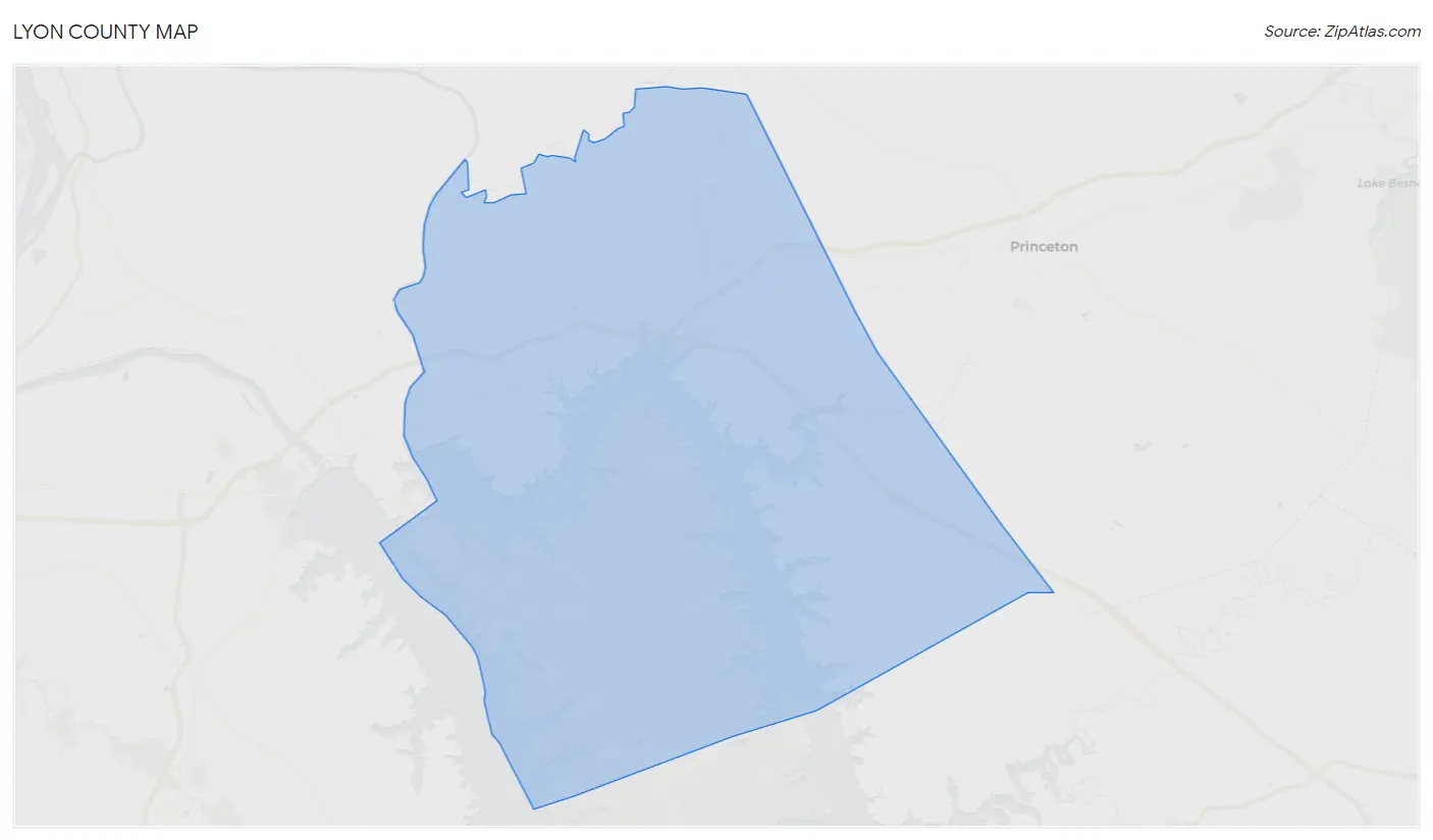 Lyon County Map