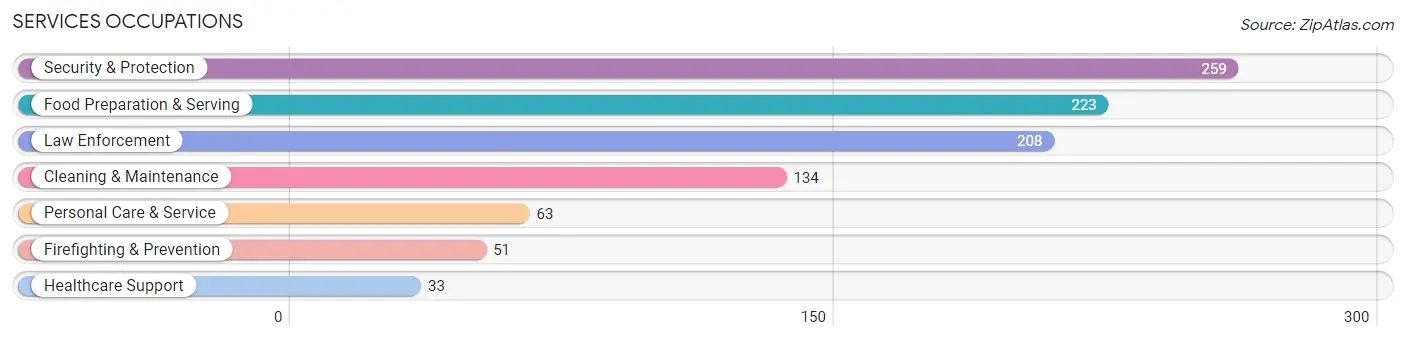 Services Occupations in Lyon County