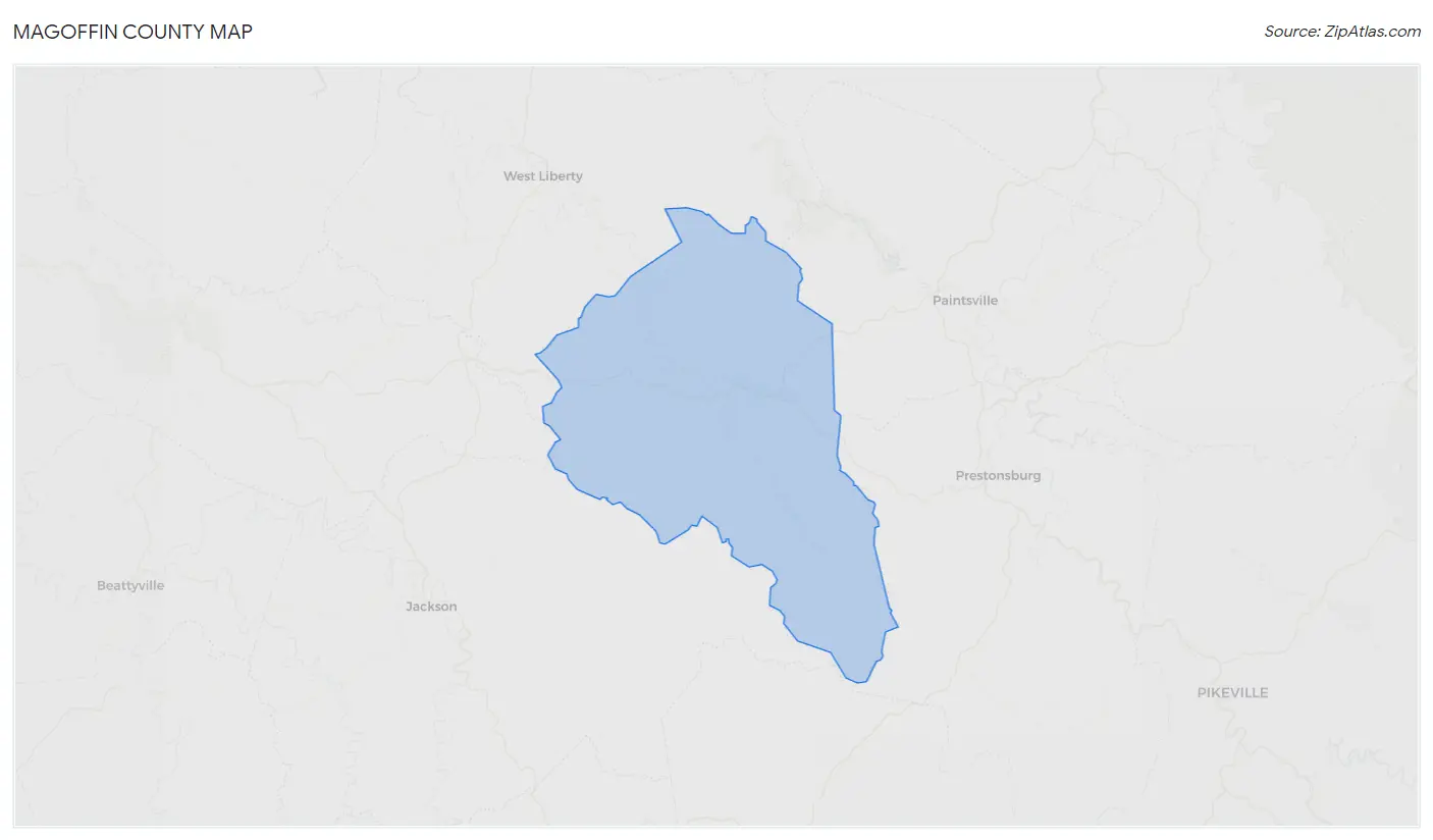 Magoffin County Map