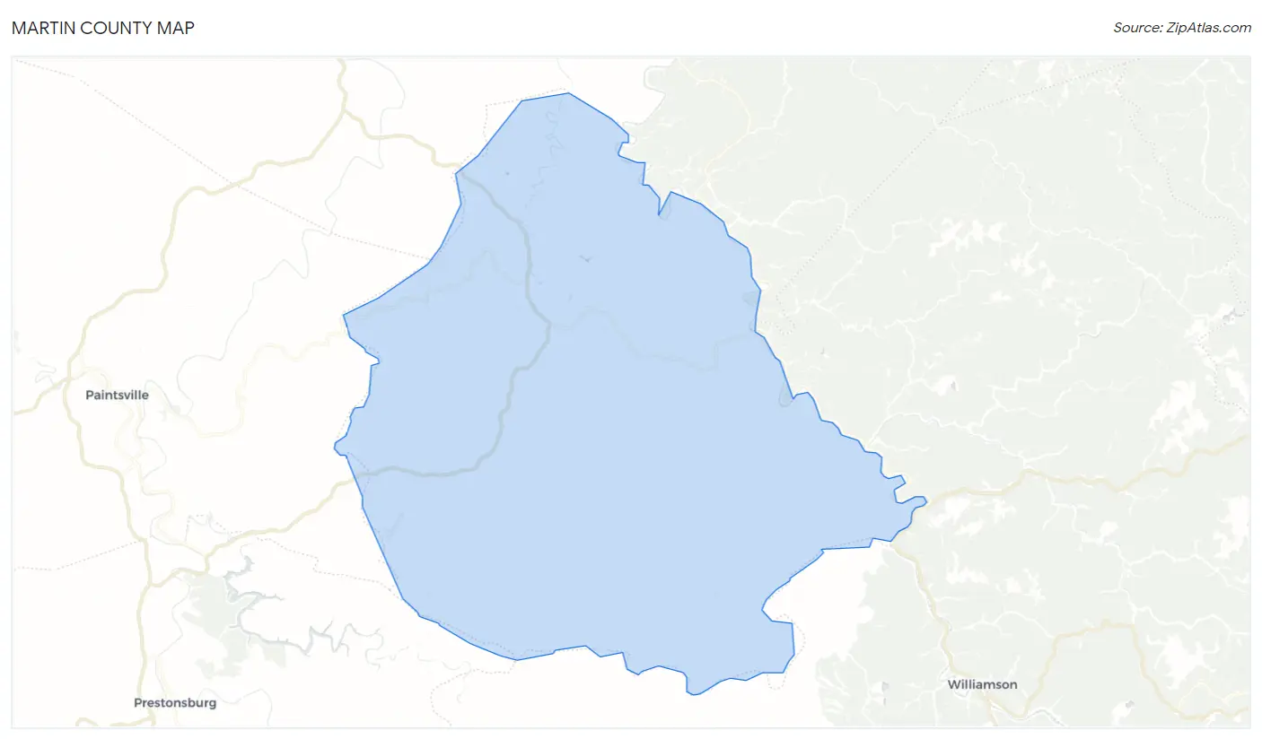 Martin County Map