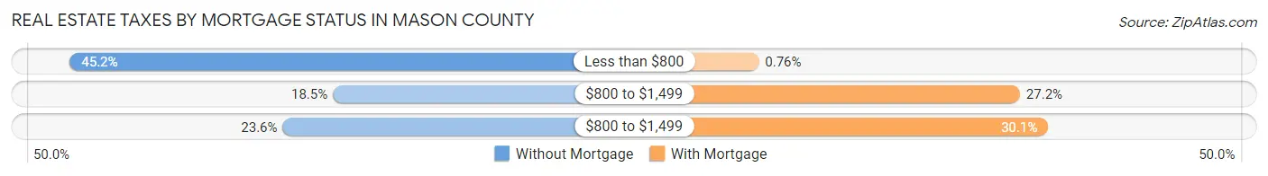 Real Estate Taxes by Mortgage Status in Mason County