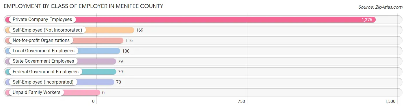 Employment by Class of Employer in Menifee County