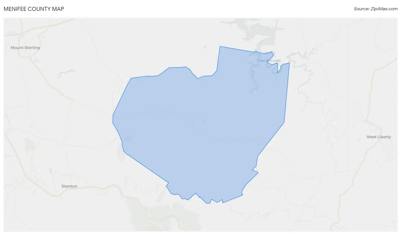 Menifee County Map
