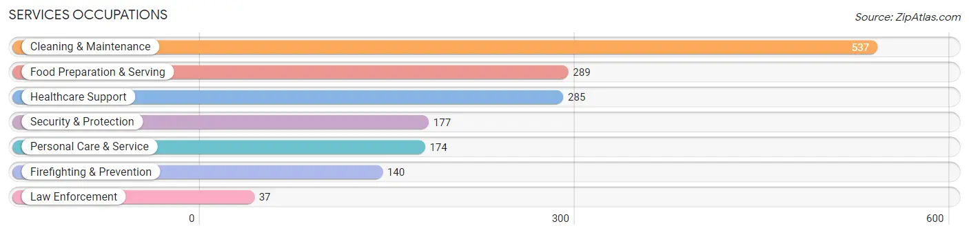 Services Occupations in Mercer County