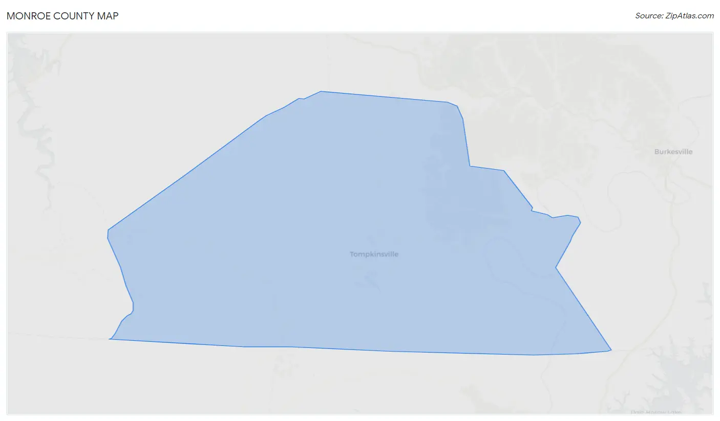 Monroe County Map