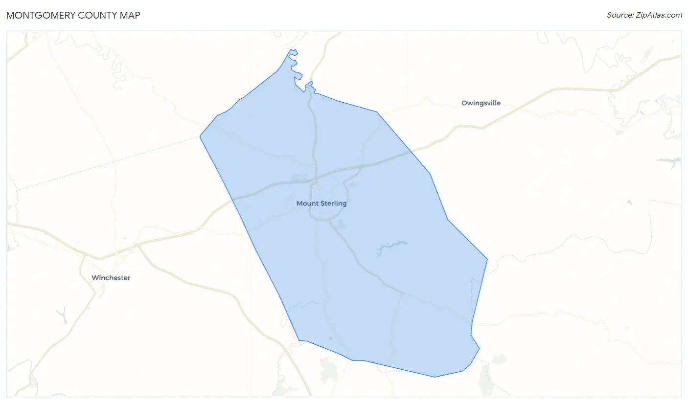 Montgomery County Map