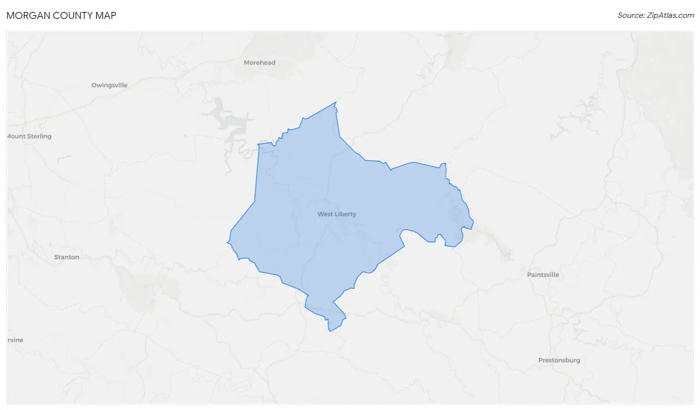 Morgan County Map