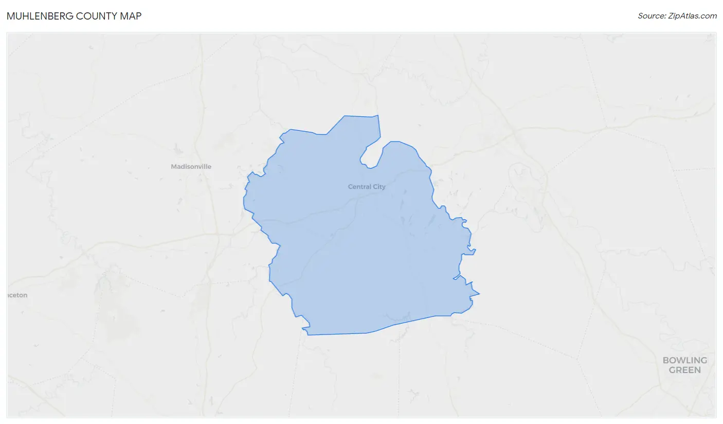 Muhlenberg County Map
