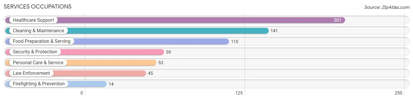 Services Occupations in Nicholas County