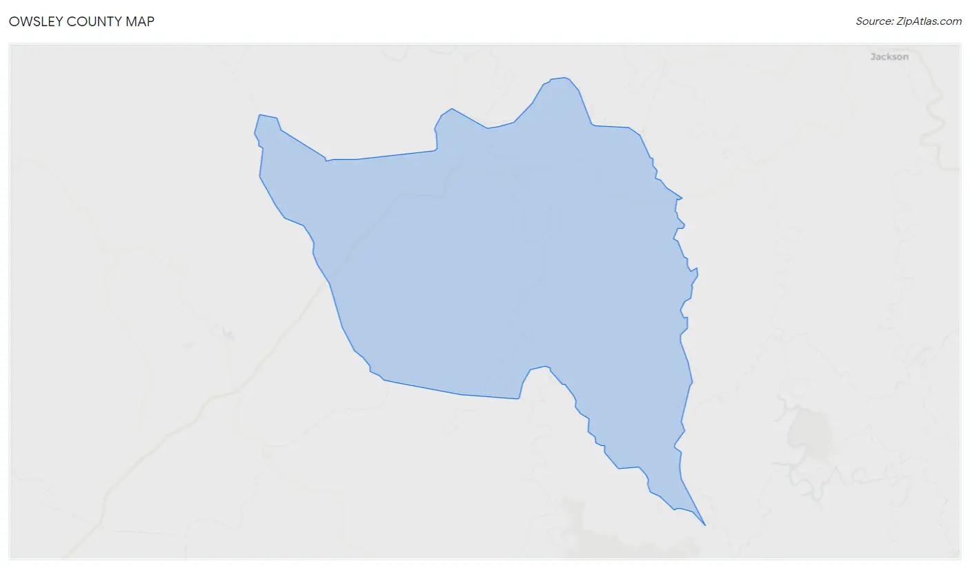 Owsley County Map