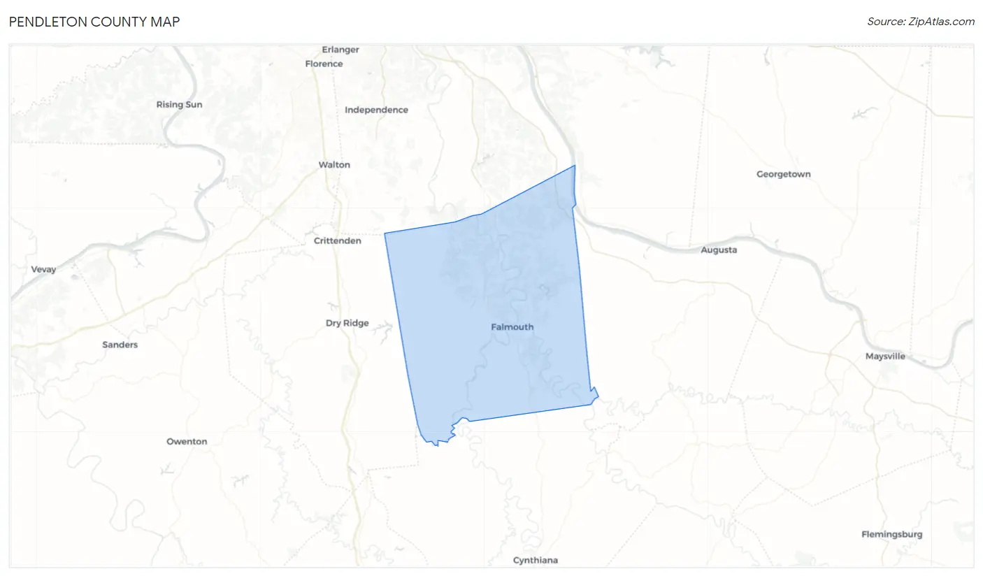 Pendleton County Map