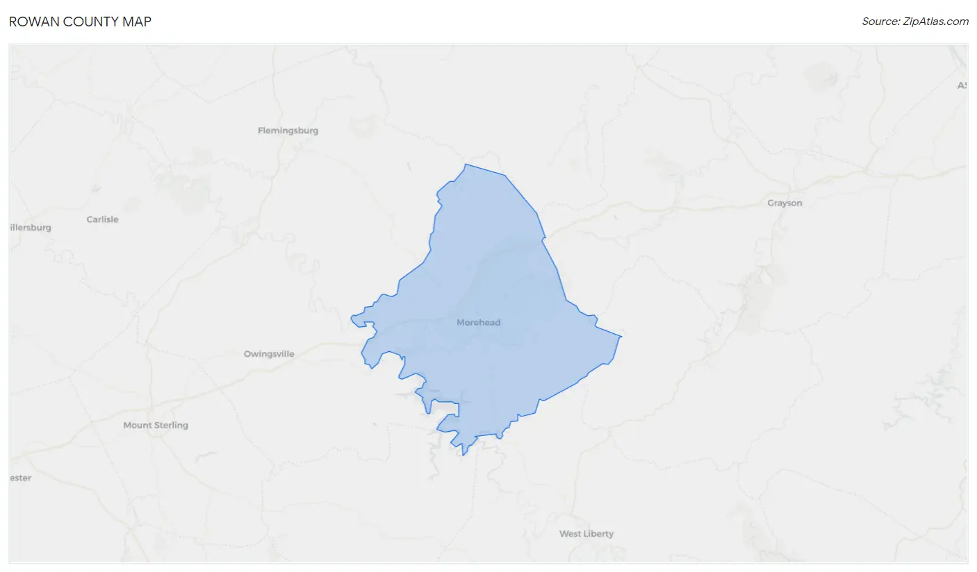 Rowan County Map
