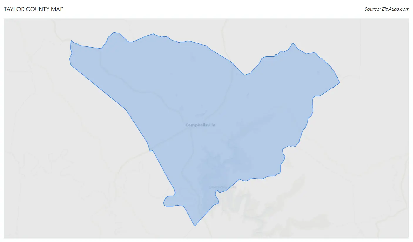 Taylor County Map