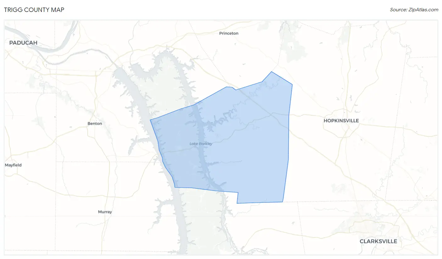 Trigg County Map