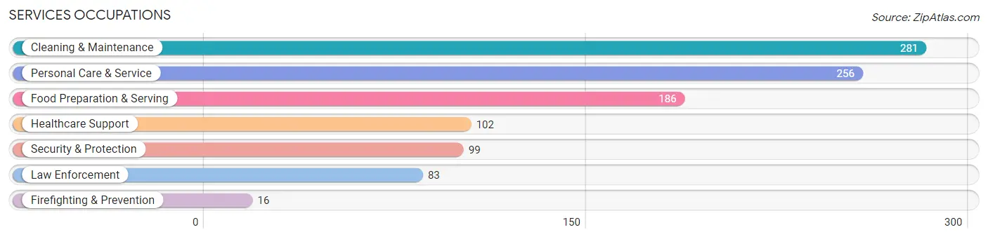 Services Occupations in Union County