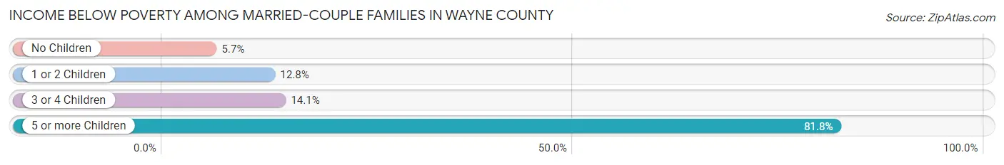 Income Below Poverty Among Married-Couple Families in Wayne County