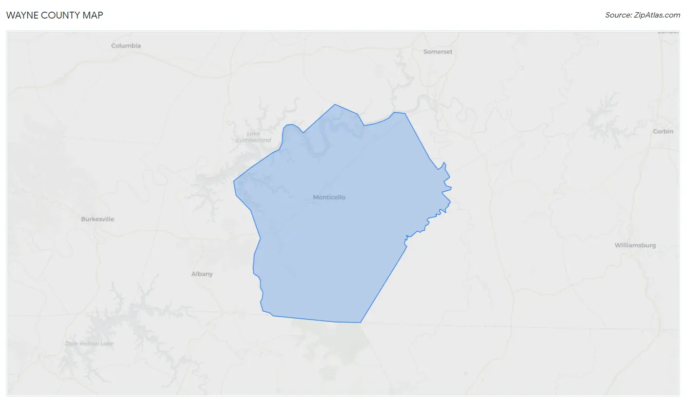 Wayne County Map