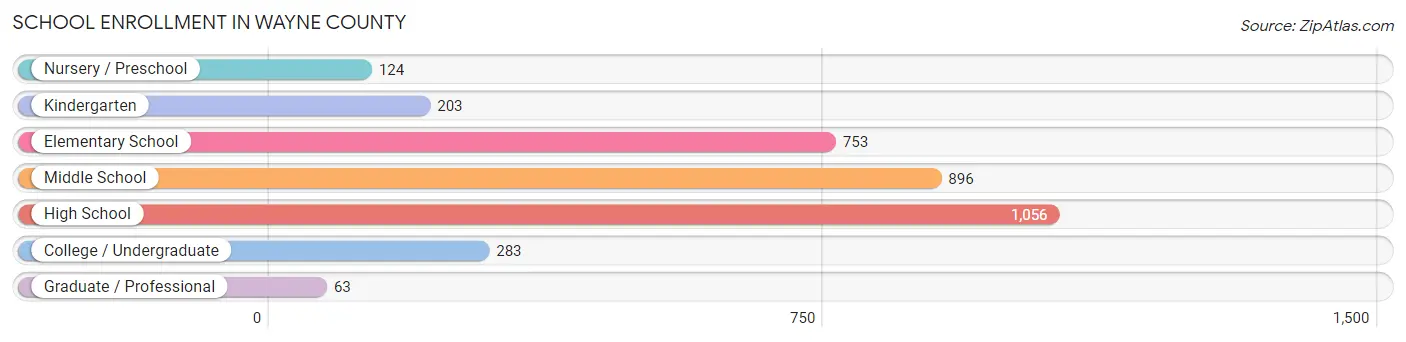 School Enrollment in Wayne County