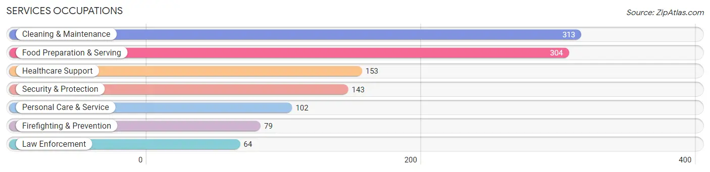 Services Occupations in Wayne County