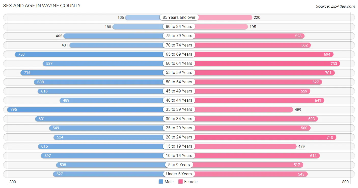Sex and Age in Wayne County
