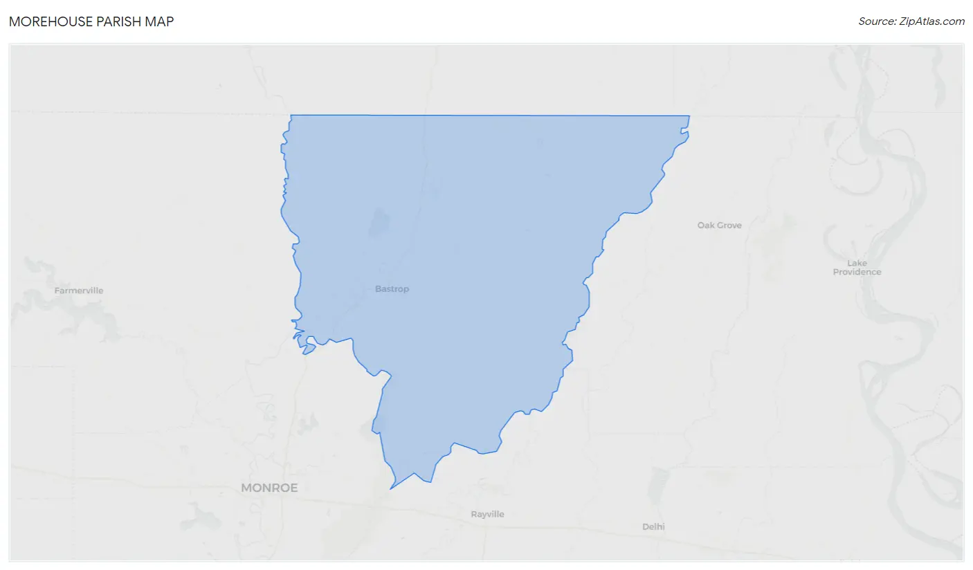 Morehouse Parish Map