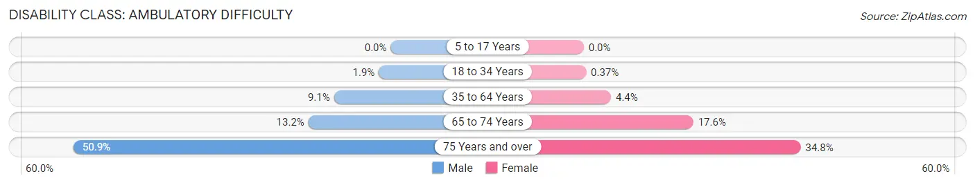 Disability in St. James Parish: <span>Ambulatory Difficulty</span>