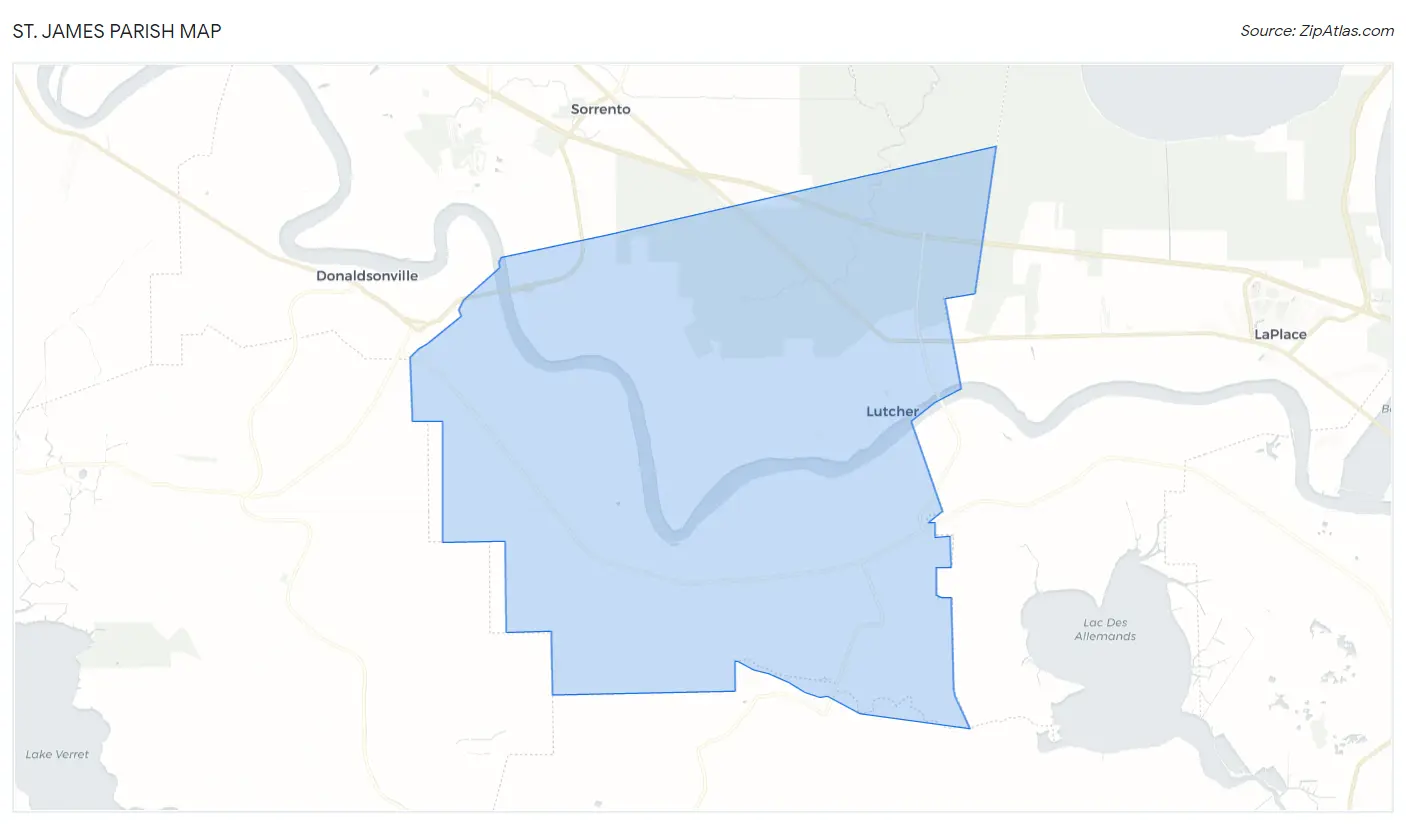 St. James Parish Map