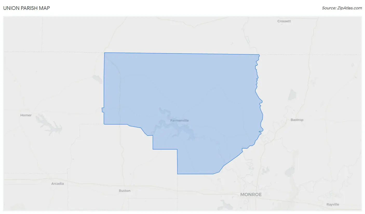 Union Parish Map