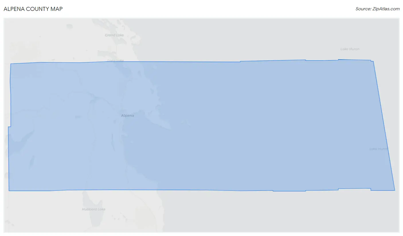 Alpena County Map