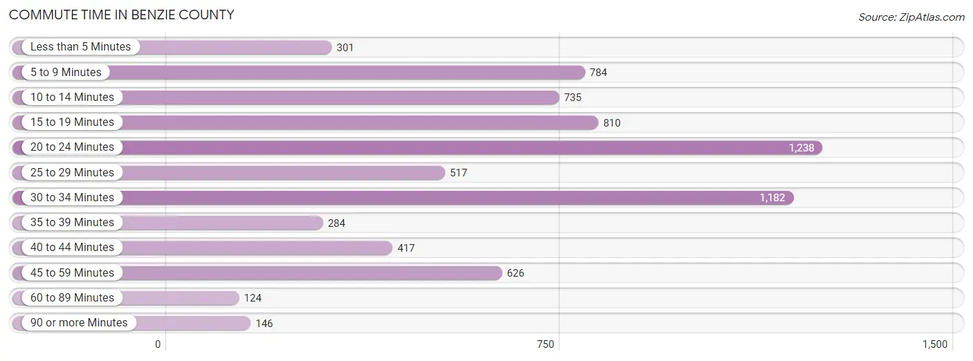 Commute Time in Benzie County