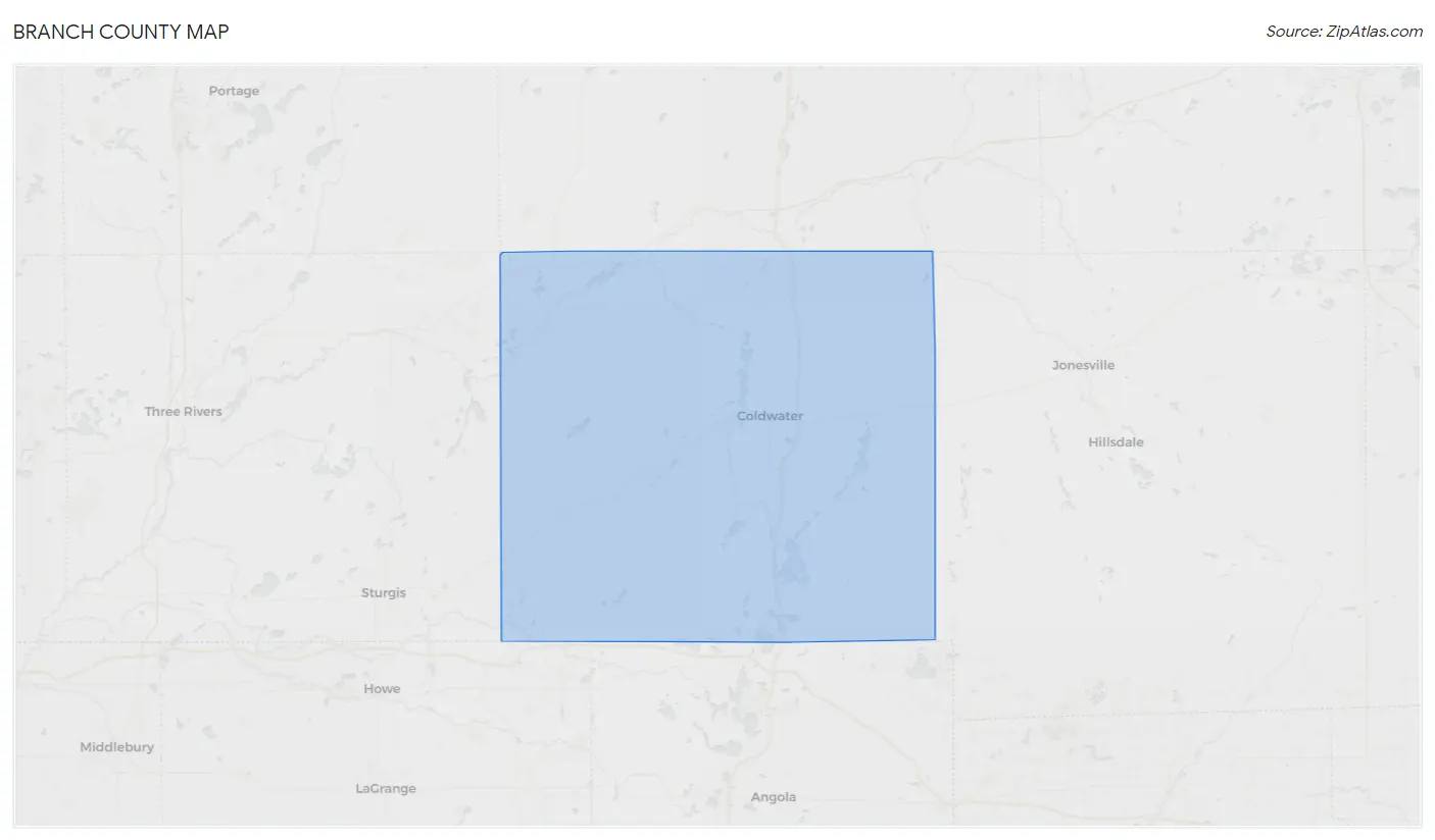 Branch County Map