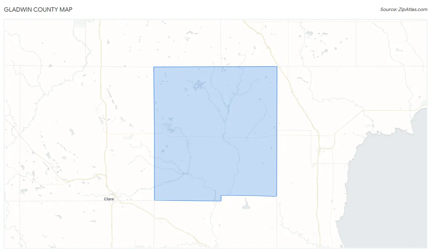 Gladwin County Map