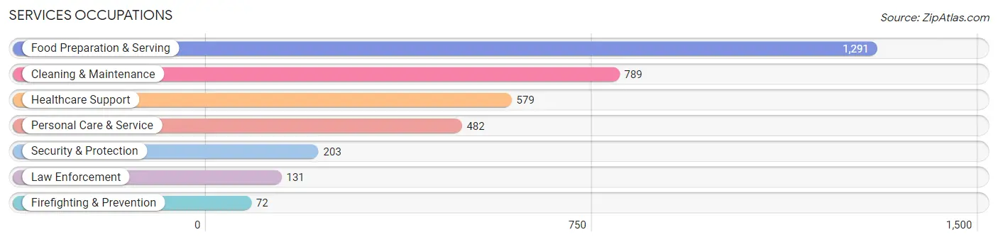 Services Occupations in Houghton County