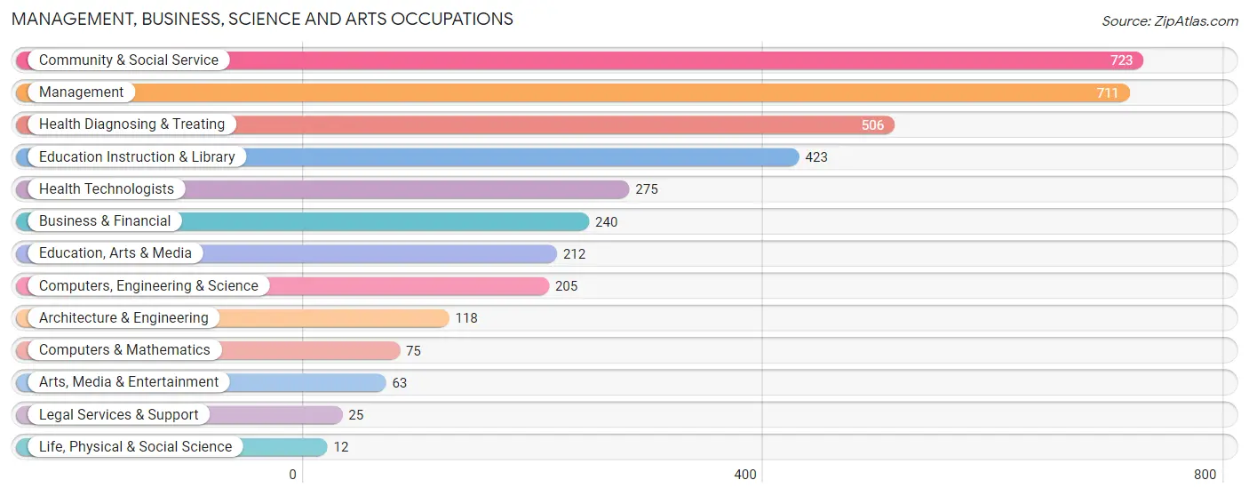 Management, Business, Science and Arts Occupations in Iosco County