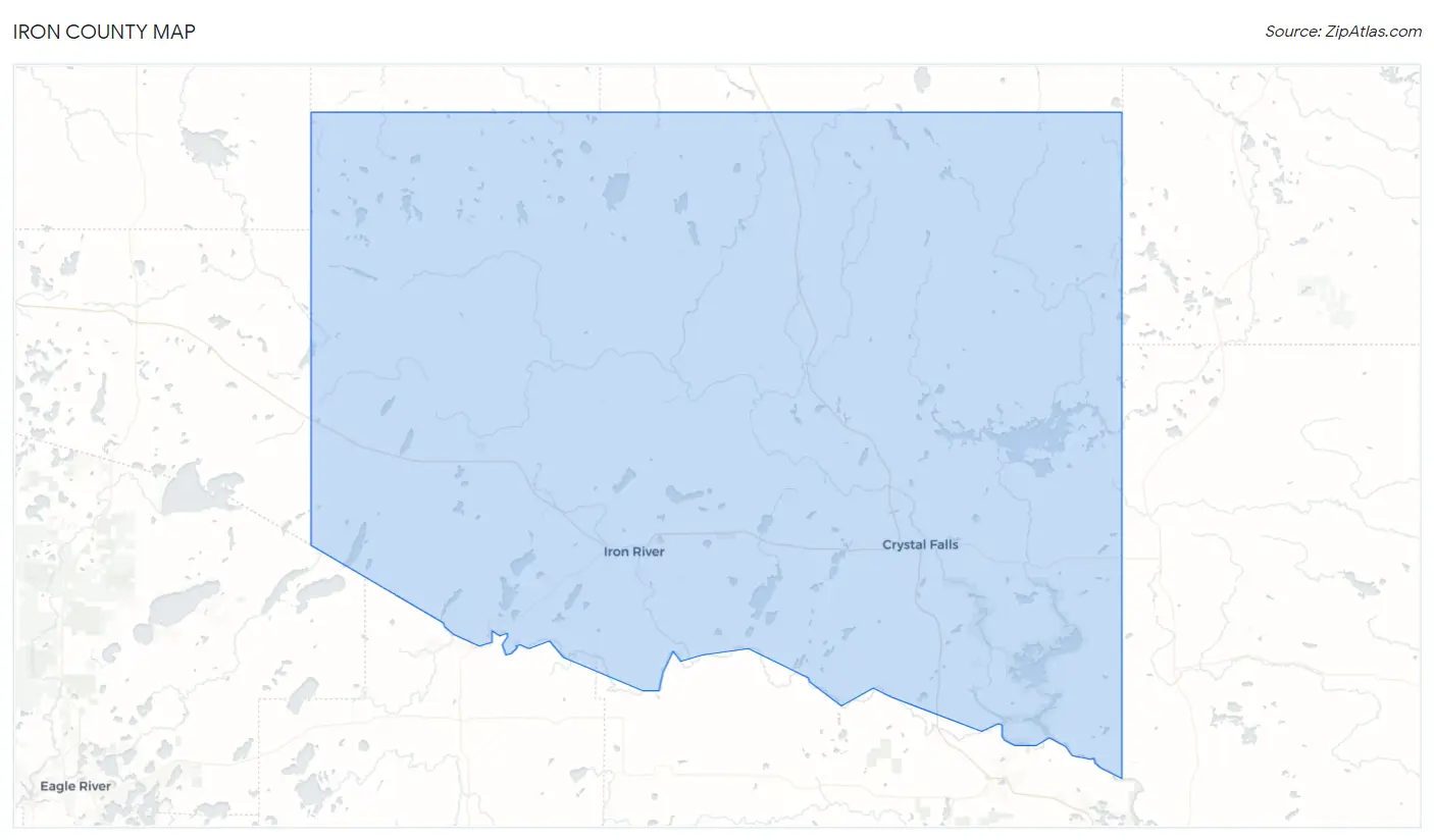 Iron County Map