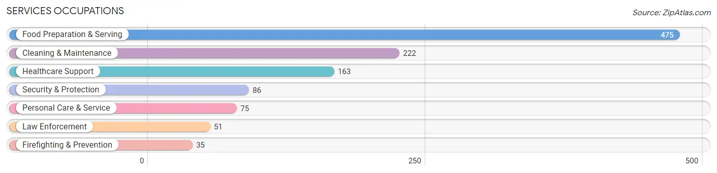Services Occupations in Lake County