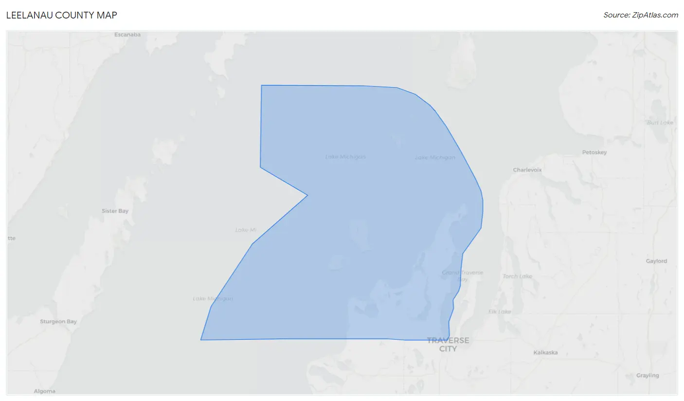 Leelanau County Map