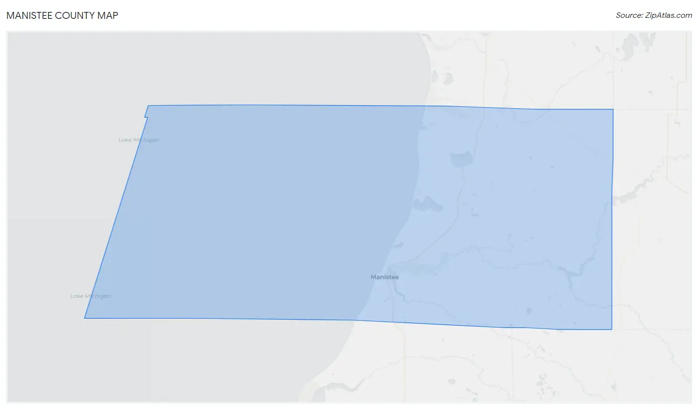 Manistee County Map