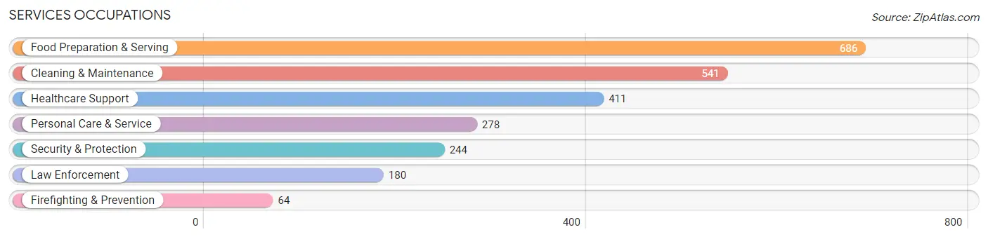 Services Occupations in Manistee County