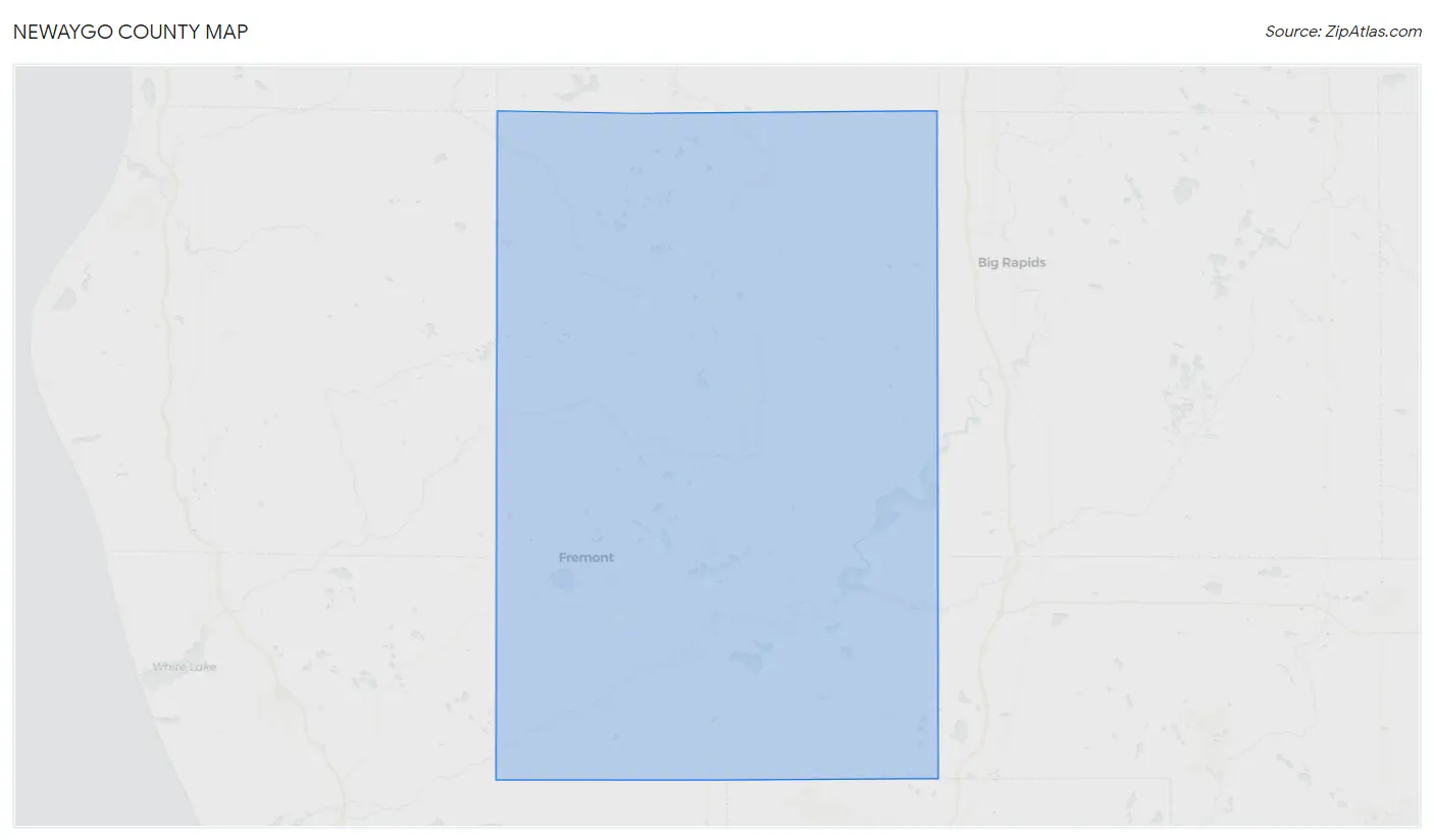 Newaygo County Map