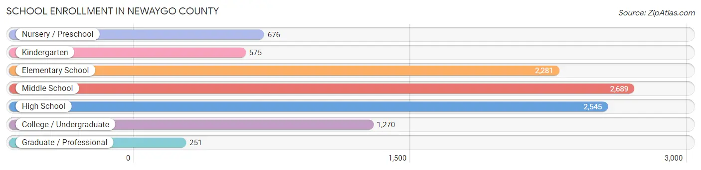 School Enrollment in Newaygo County