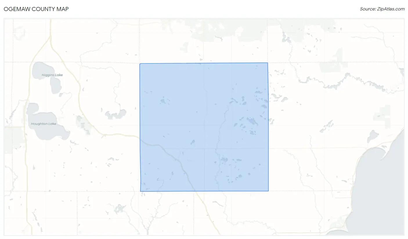 Ogemaw County Map
