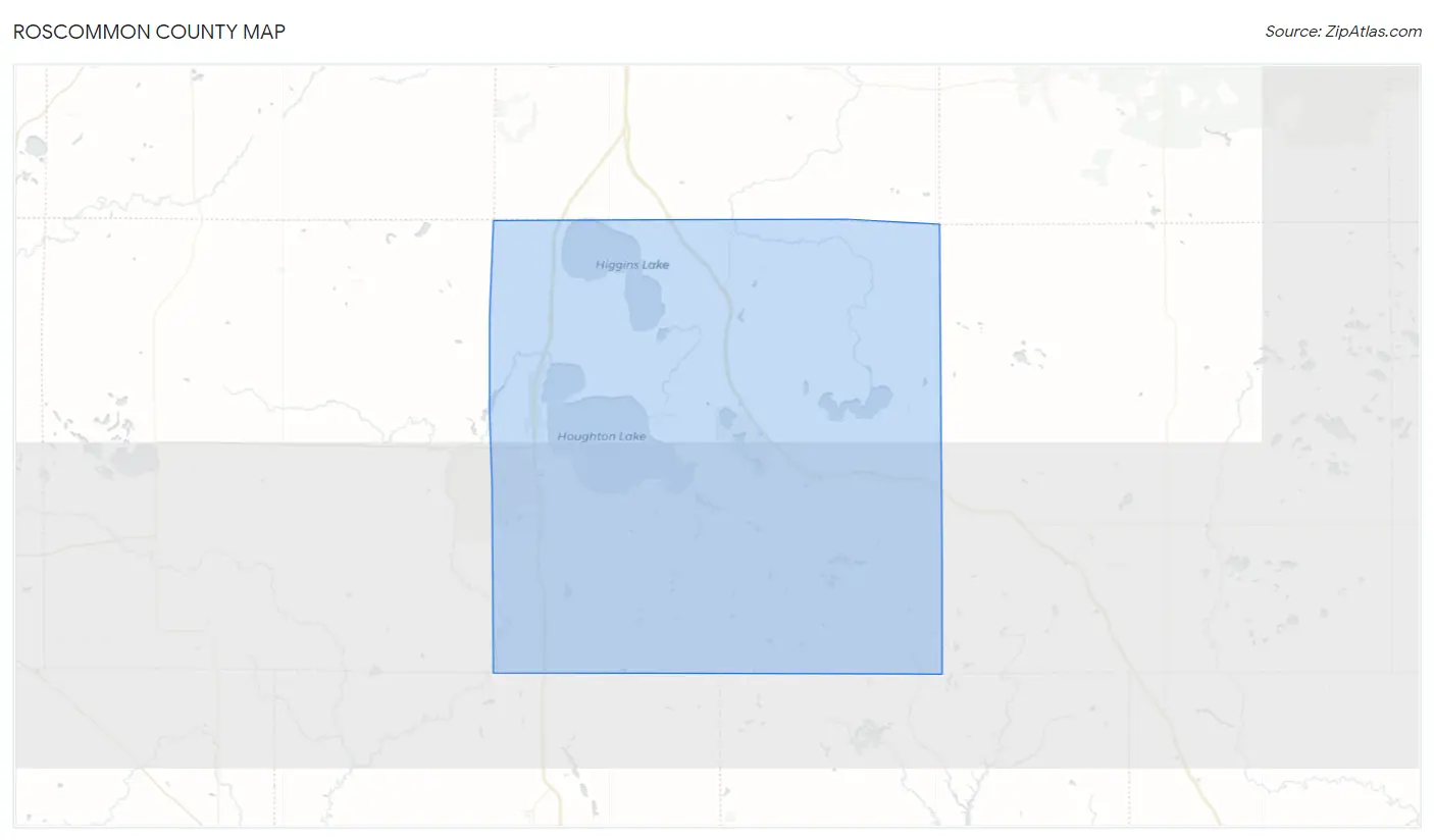 Roscommon County Map