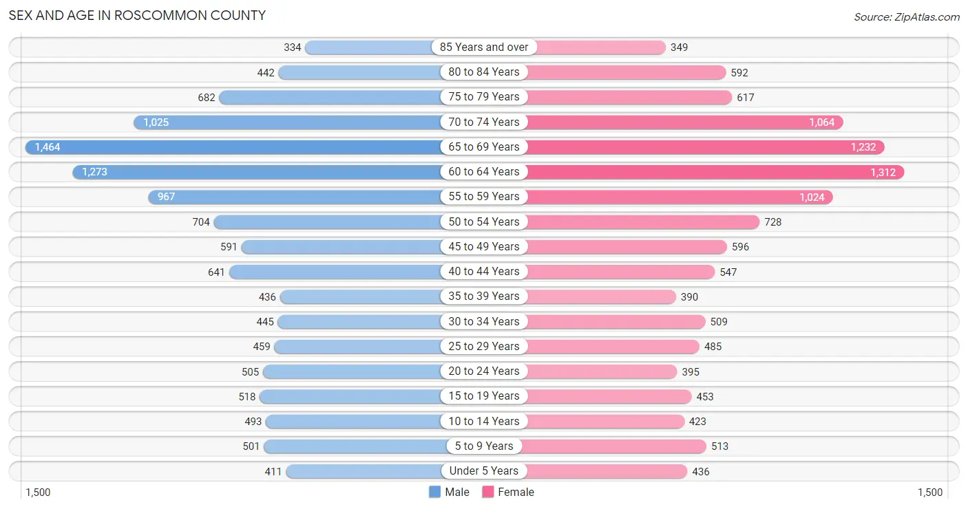 Sex and Age in Roscommon County