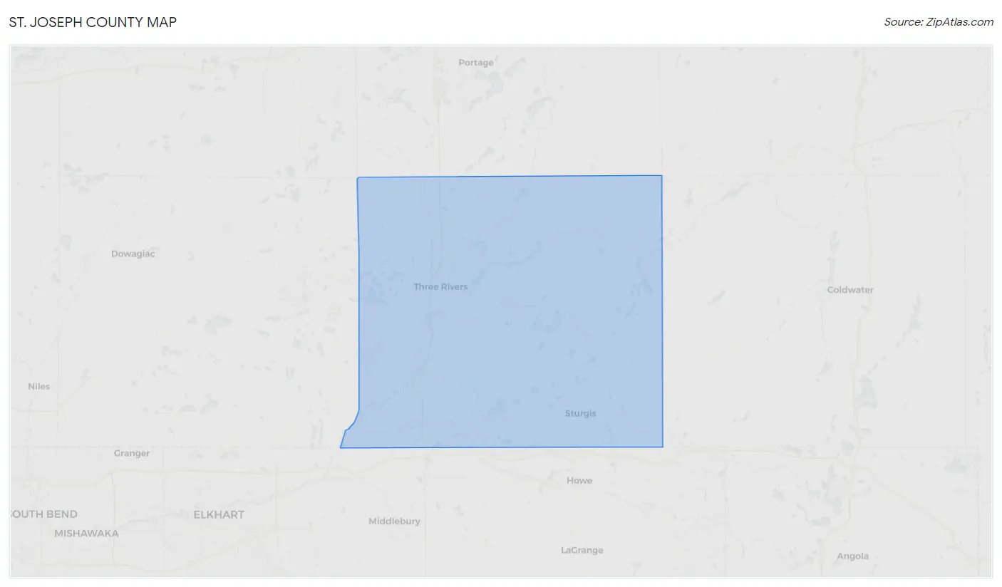St. Joseph County Map