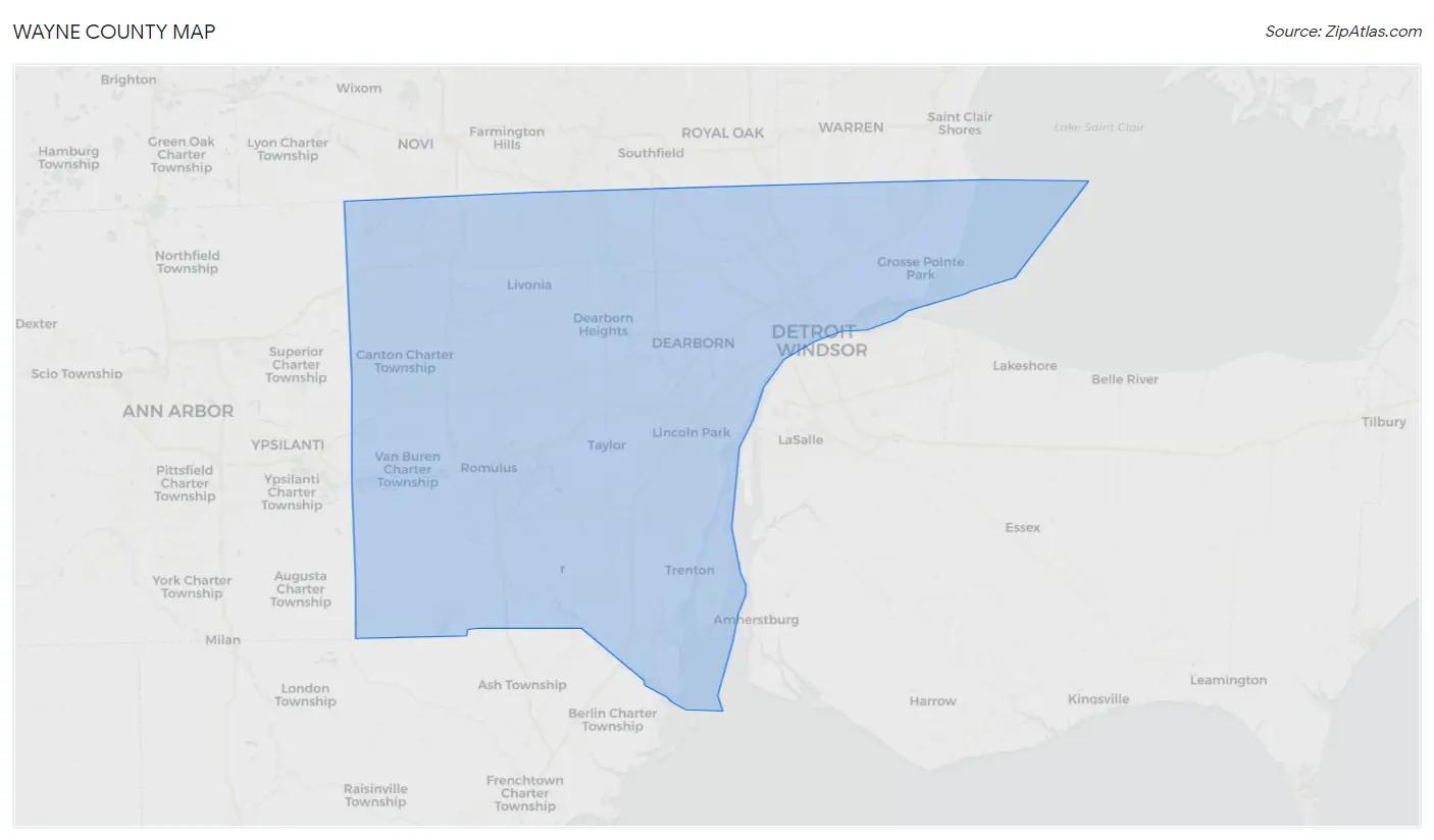 Wayne County Map