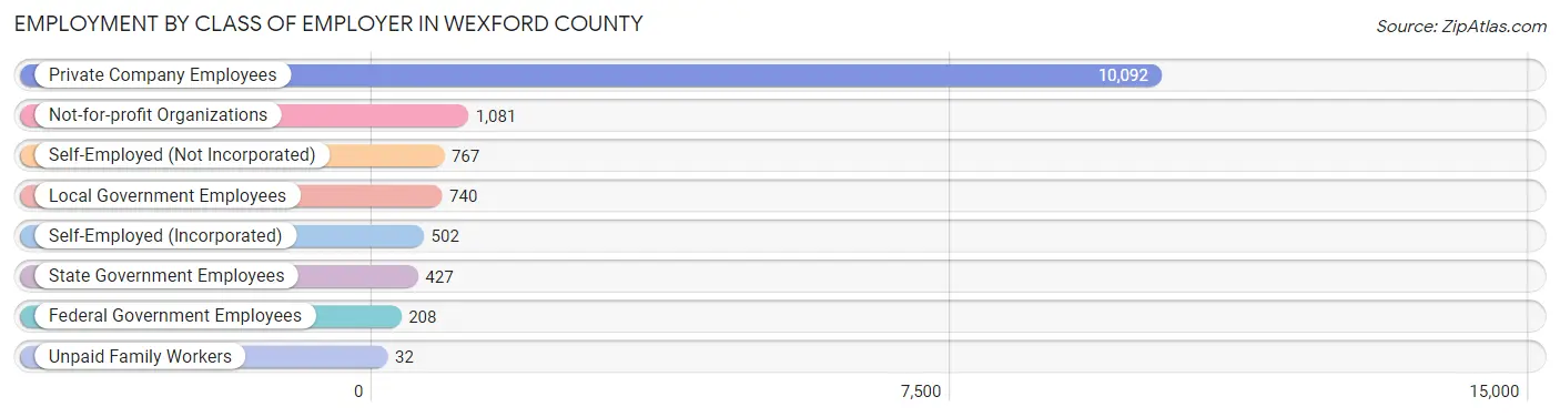 Employment by Class of Employer in Wexford County