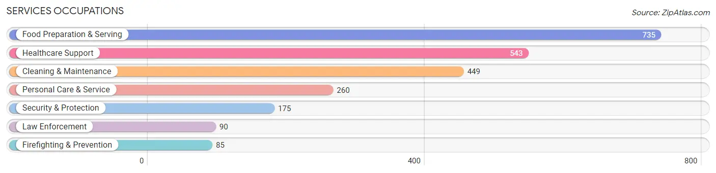 Services Occupations in Wexford County