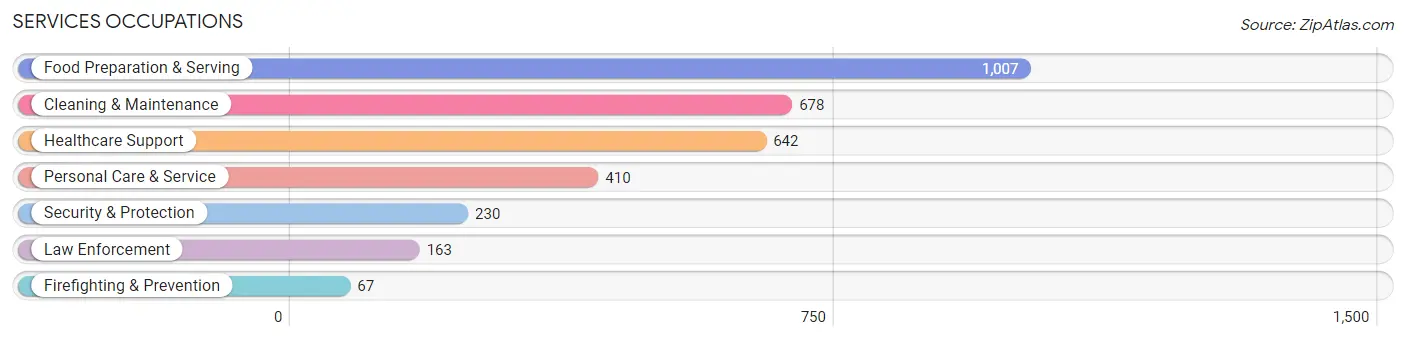 Services Occupations in Becker County